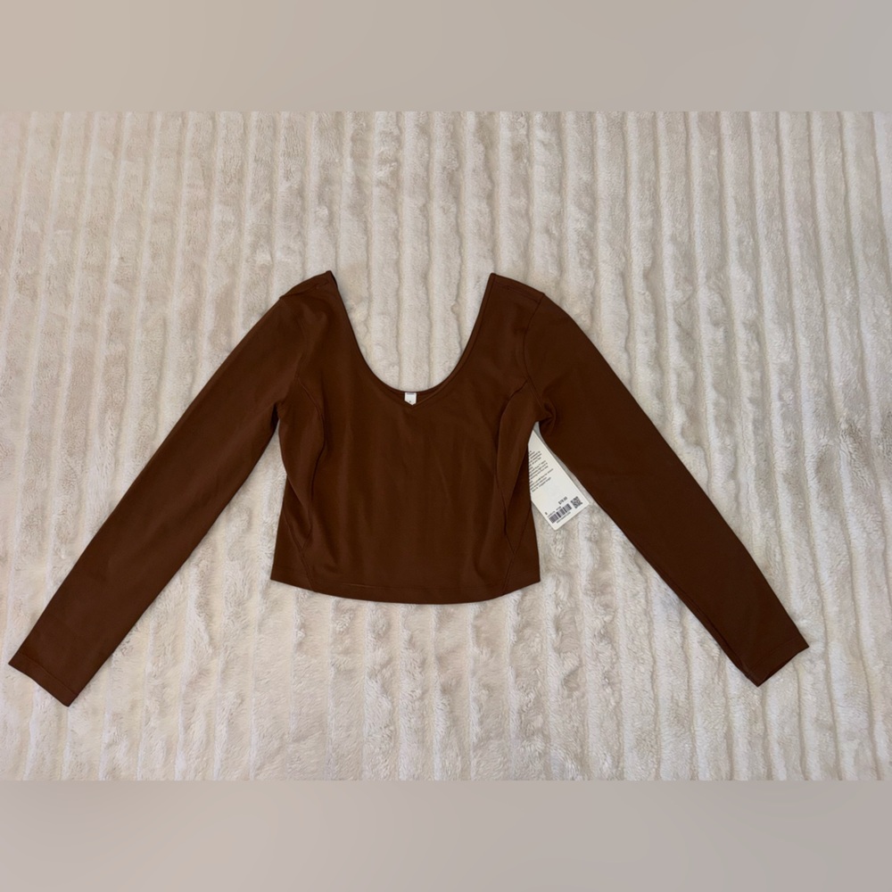 Lululemon NEW align women’s Java brown long sleev… - image 3